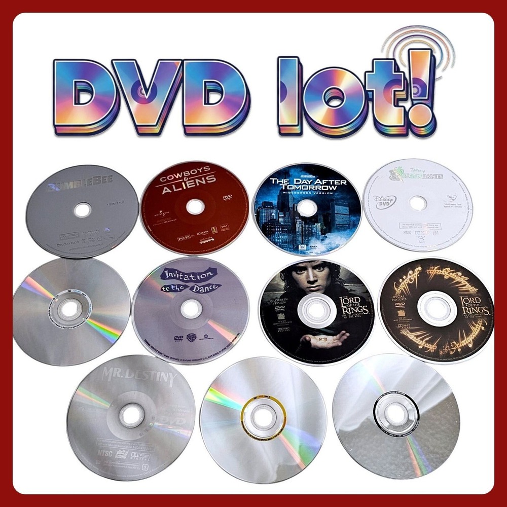 Lot Of 10 Movies Sci Fi & Fantasy Visions 11 Loose Discs DVD Wholesale Bulk Film
